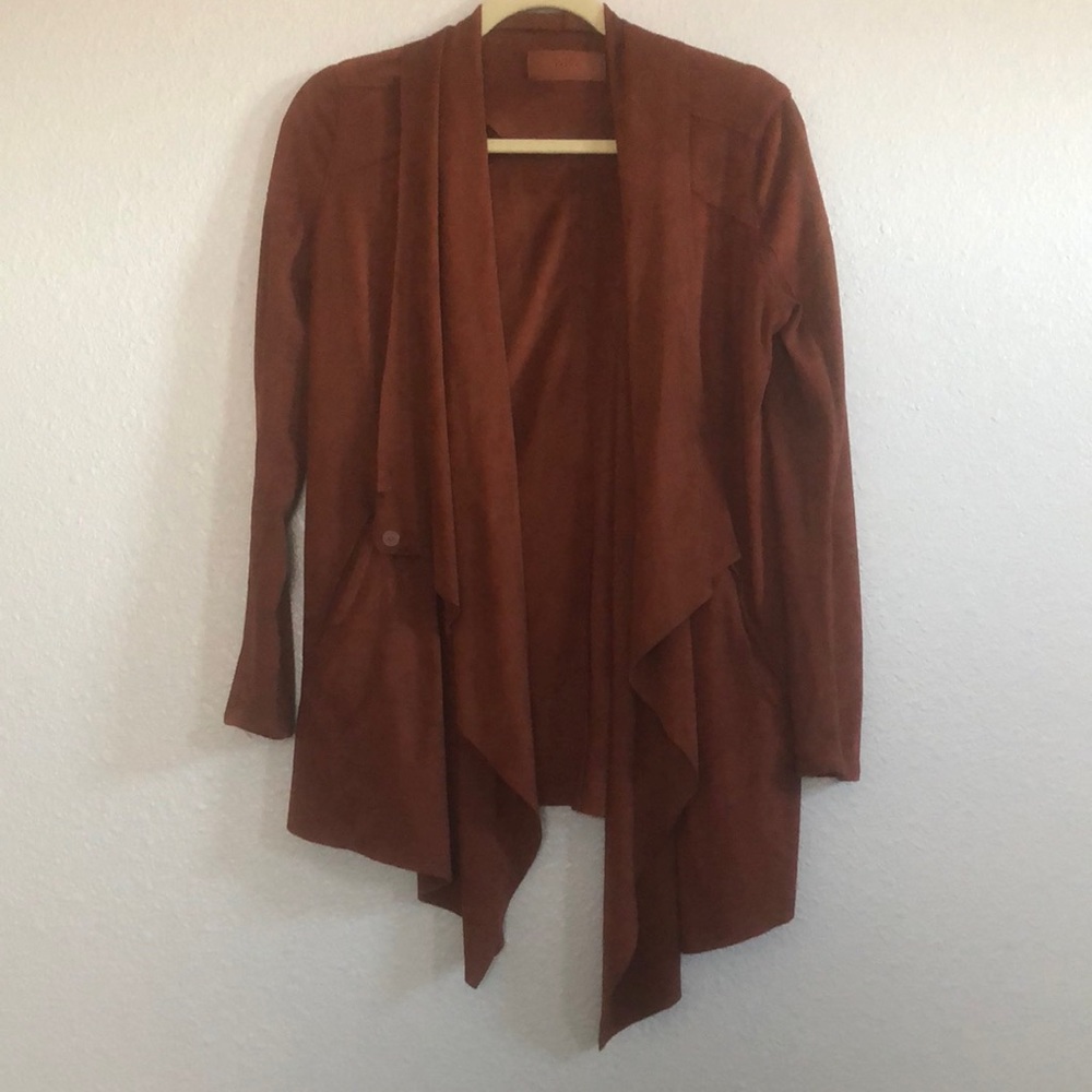 Blank NYC Faux Suede cardigan